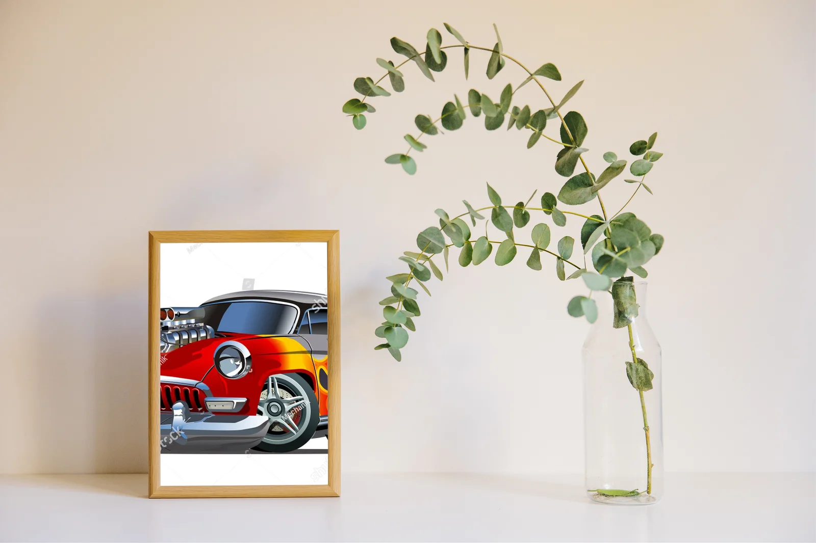 Retro hot rod w pikantnych kolorach