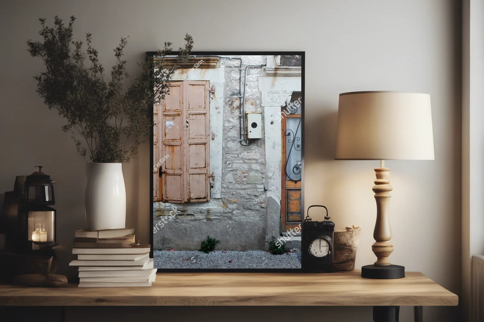 Kolorowe drzwi i okna w stylu retro