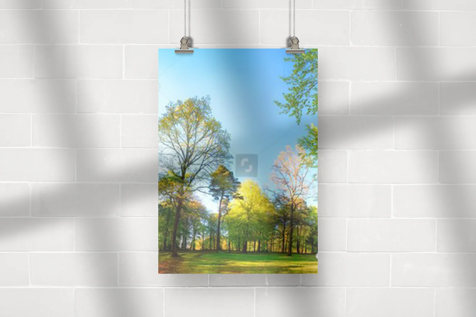 Zachwycająca wiosenna panorama leśnych scenerii