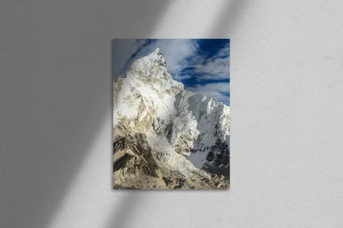 Panoramiczny widok na Everest i Nuptse z Kalar Patthar