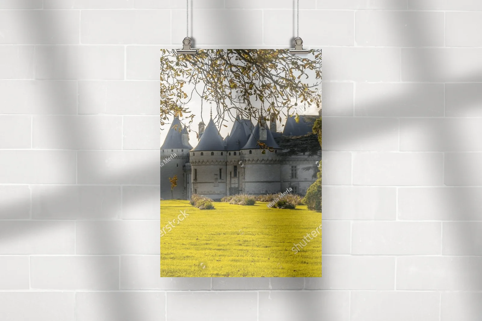 Zamek Chaumont-sur-Loire w złotym blasku
