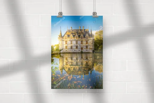 Złote odcienie jesieni w chateau Azay-le-Rideau