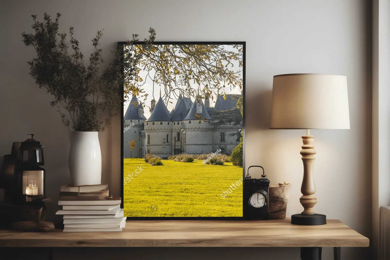 Zamek Chaumont-sur-Loire w złotym blasku