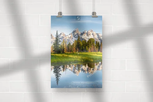 Malowniczy widok na pasmo górskie Grand Teton