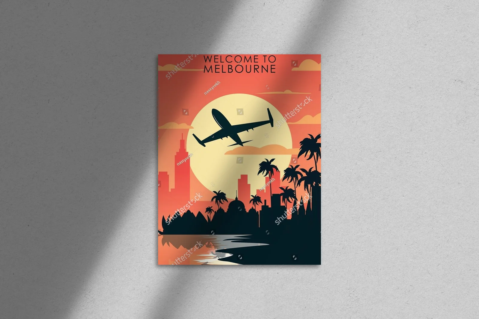 Retro kompozycja Melbourne w kolorach nostalgii