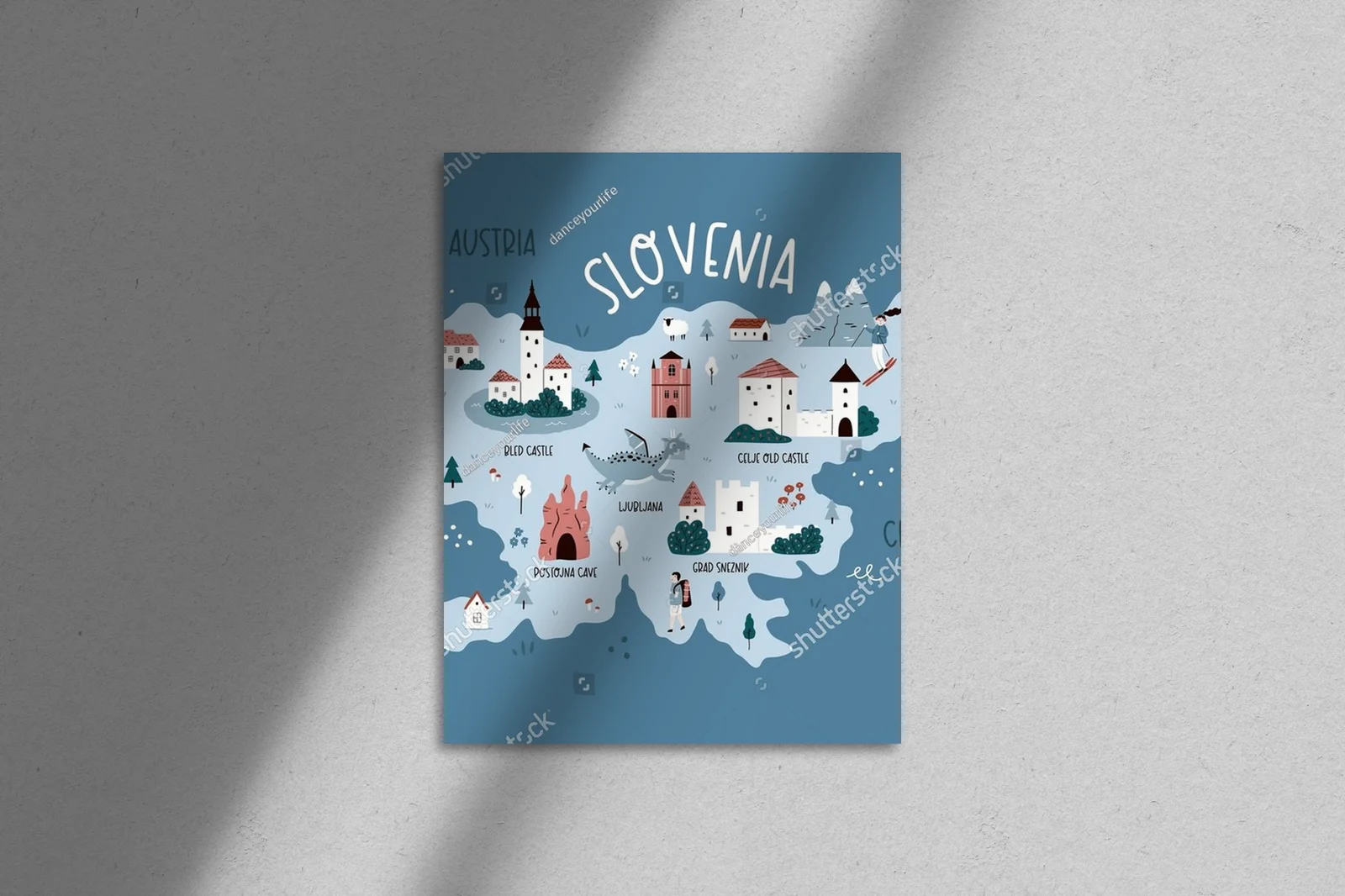 Odkrywanie Słowenii: Ilustrowana mapa atrakcji