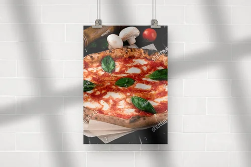 Aromatyczna kompozycja pizzy w ciemnych tonach