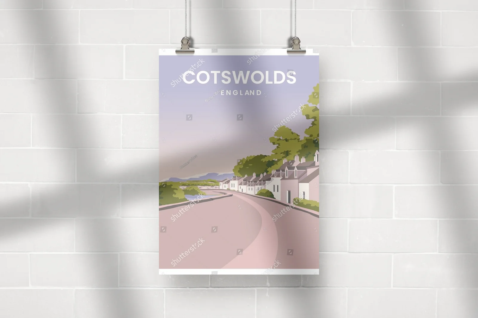Urokliwy krajobraz w cotswoldzkim stylu