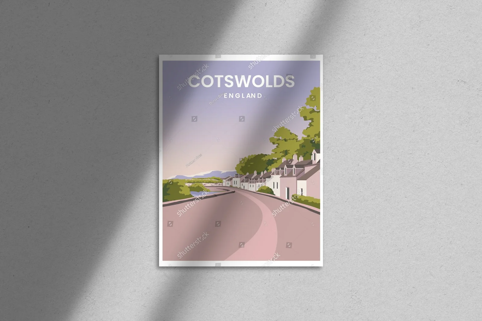 Urokliwy krajobraz w cotswoldzkim stylu