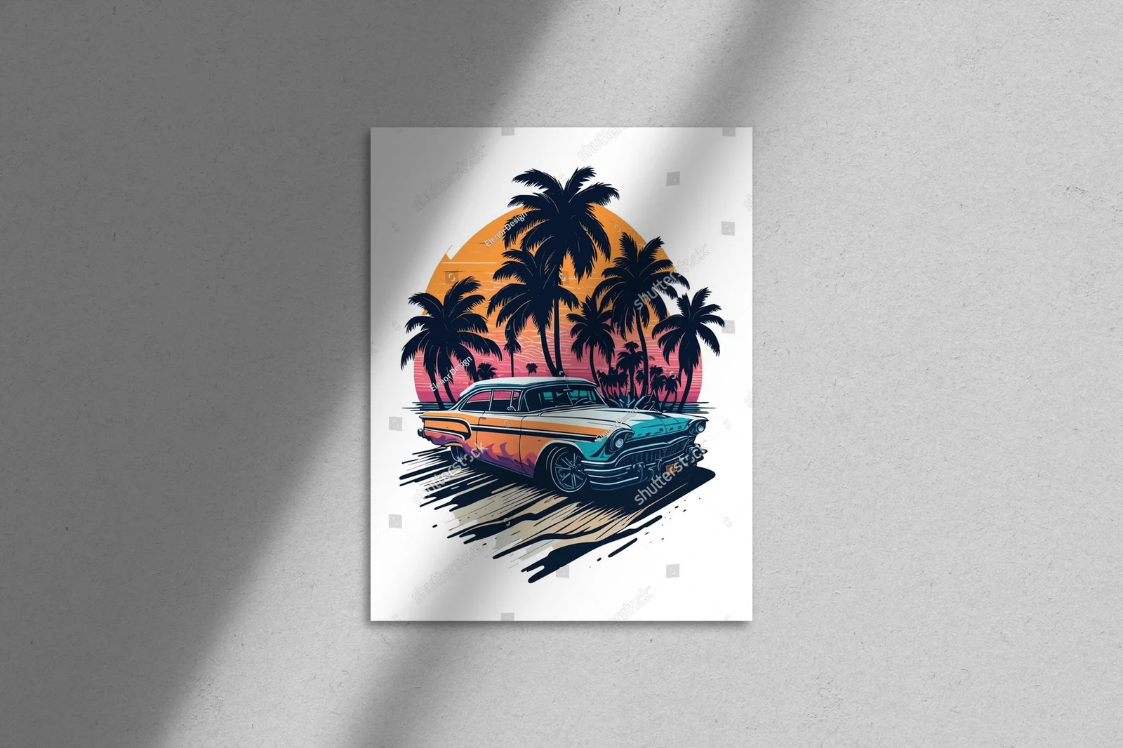 Retro w stylu vintage na letniej plaży