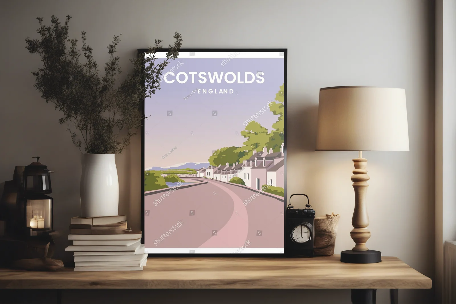 Urokliwy krajobraz w cotswoldzkim stylu