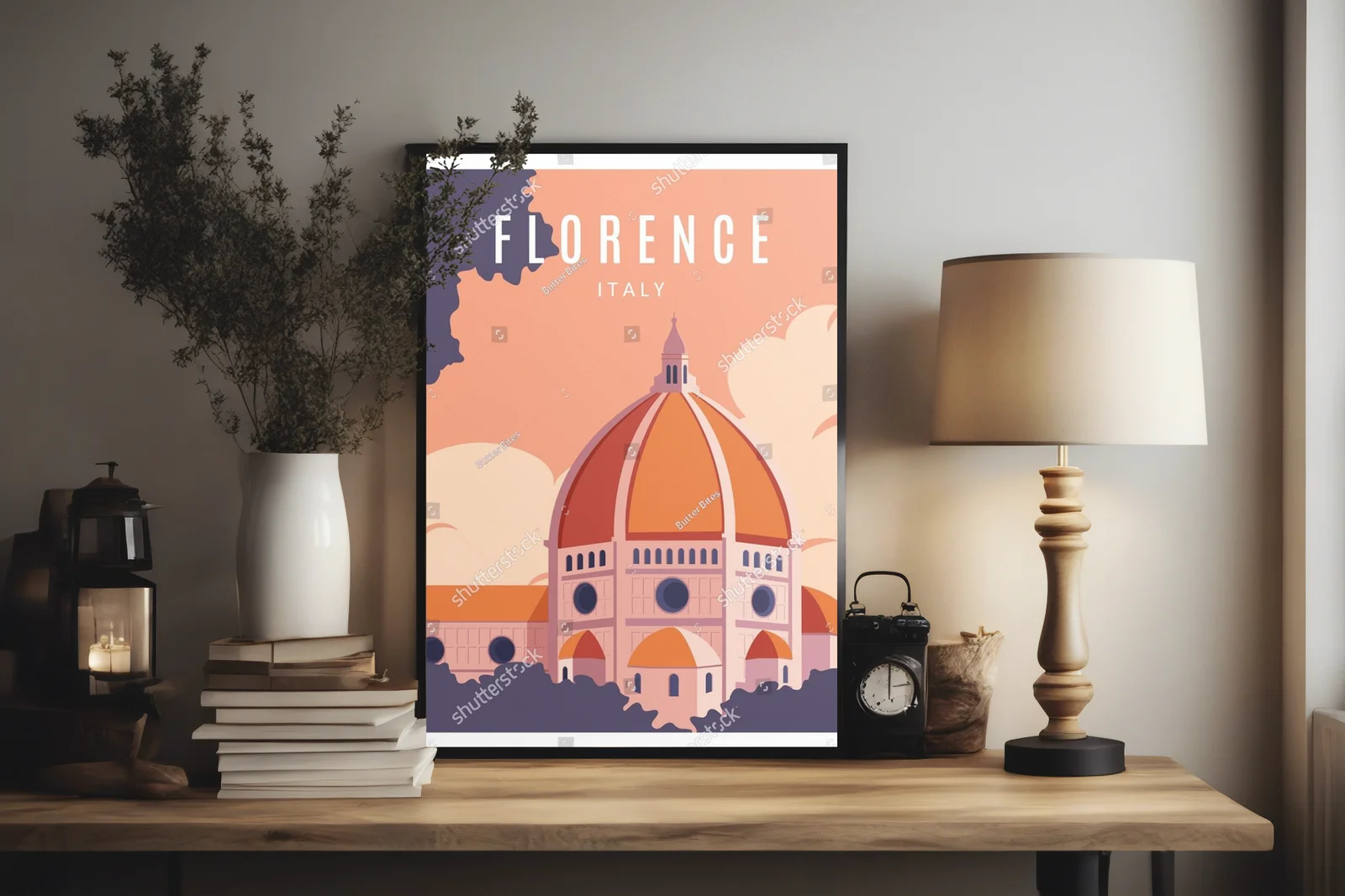 Urokliwy pejzaż Florencji w ciepłych tonach
