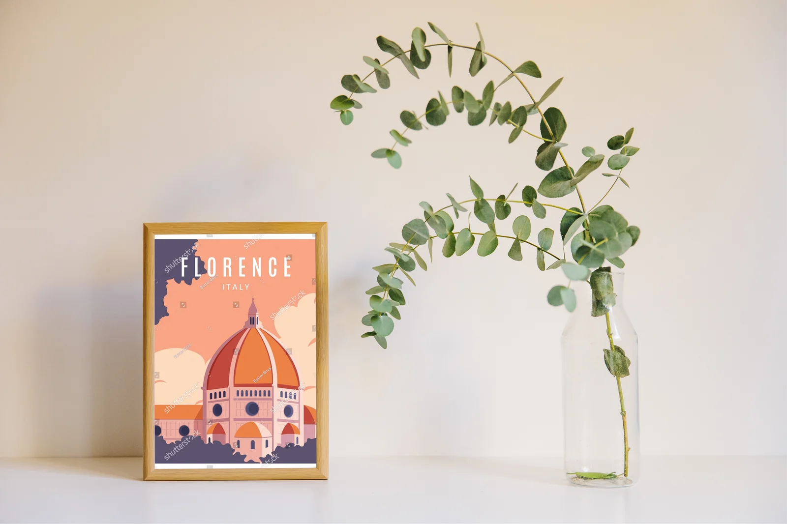 Urokliwy pejzaż Florencji w ciepłych tonach