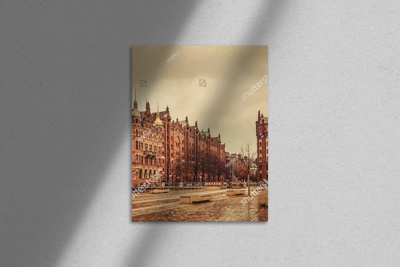 Urokliwa panorama Hamburga nad rzeka Elbą