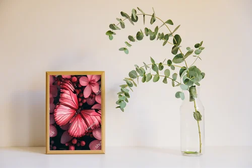 Elegancka kompozycja motyli w odcieniach wiosny