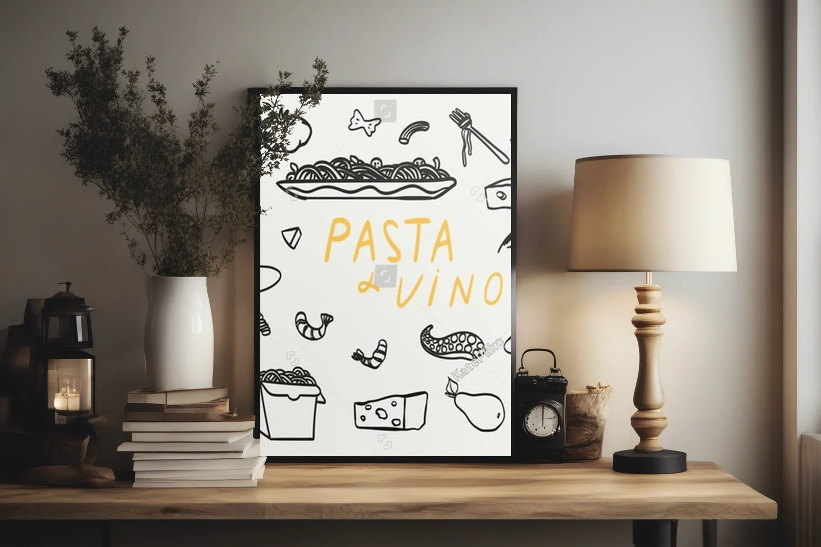 Minimalistyczna kolekcja ilustracji kulinarnych