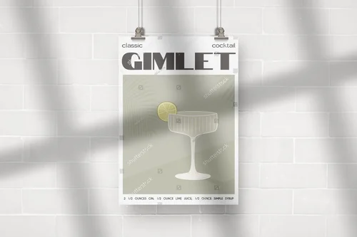 Klasyczny Gimlet – Letni Koktajl w Stonowanych Barwach
