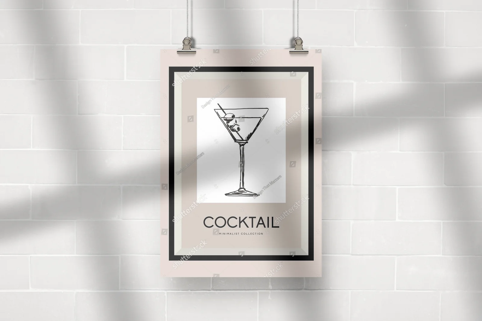 Elegancka ilustracja koktajli w pastelowych tonacjach
