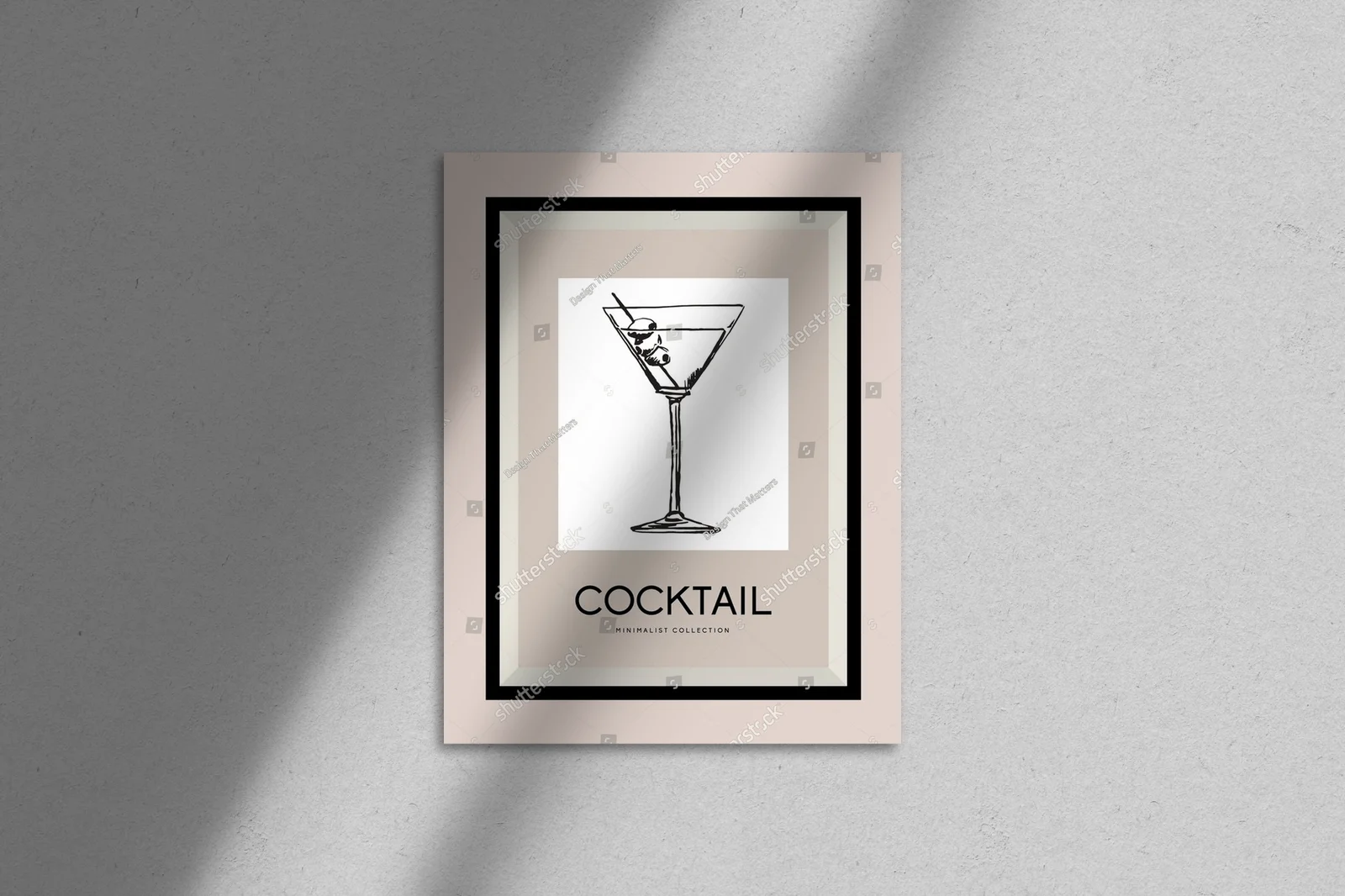 Elegancka ilustracja koktajli w pastelowych tonacjach