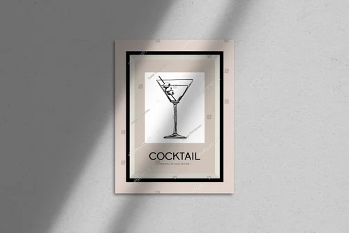 Elegancka ilustracja koktajli w pastelowych tonacjach