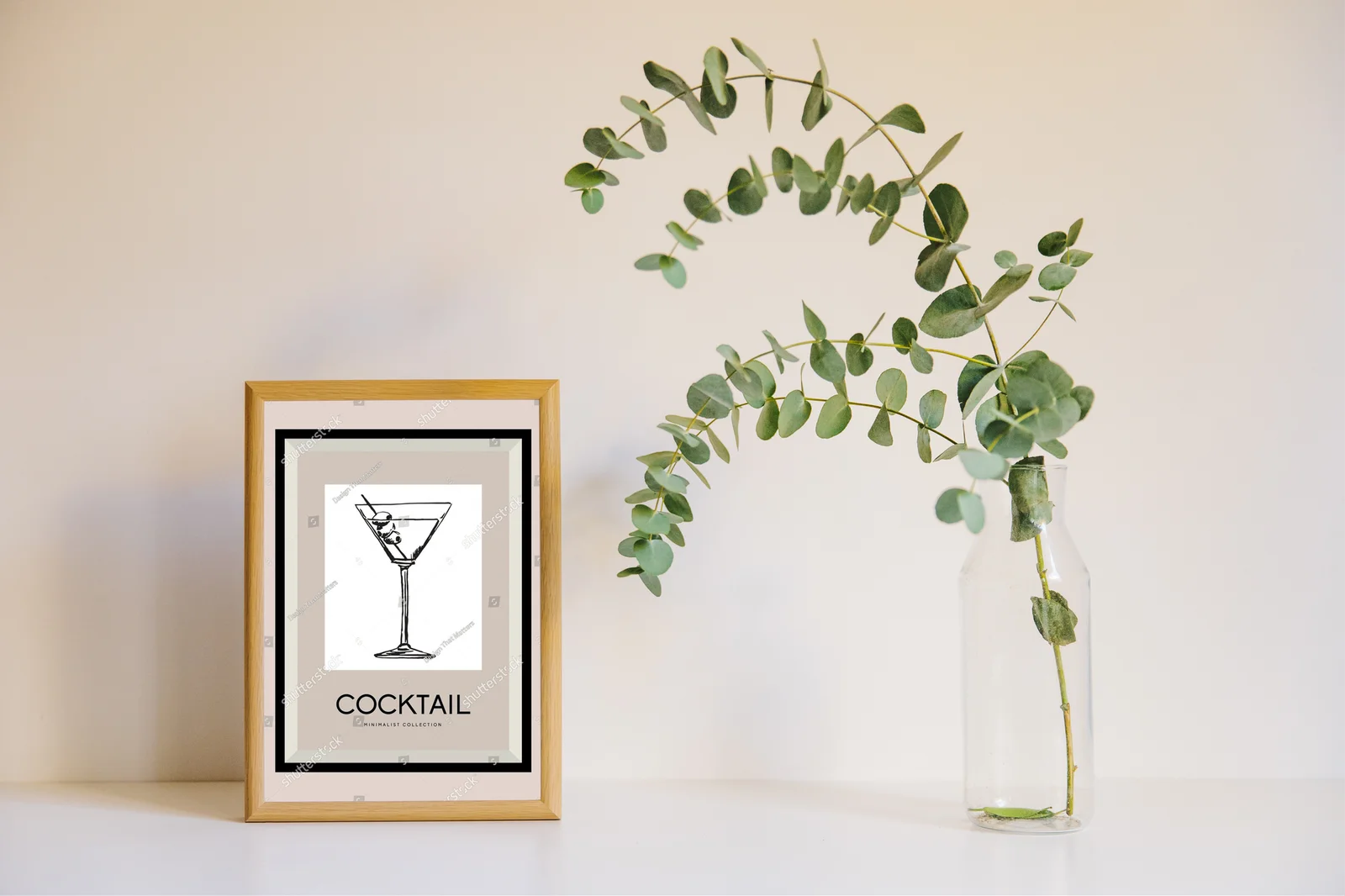 Elegancka ilustracja koktajli w pastelowych tonacjach