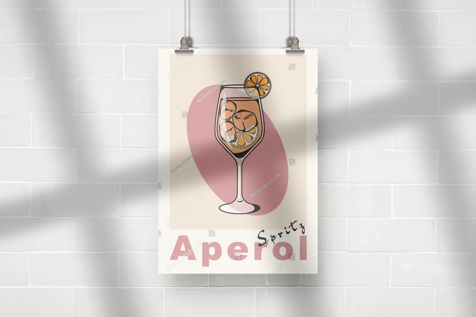 Retro aperol spritz z nutą świetlistych barw