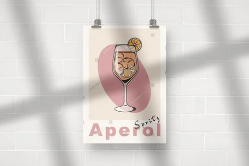 Retro aperol spritz z nutą świetlistych barw