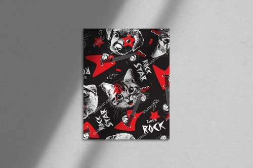 Rockujące zwierzaki w hipnotyzujących barwach