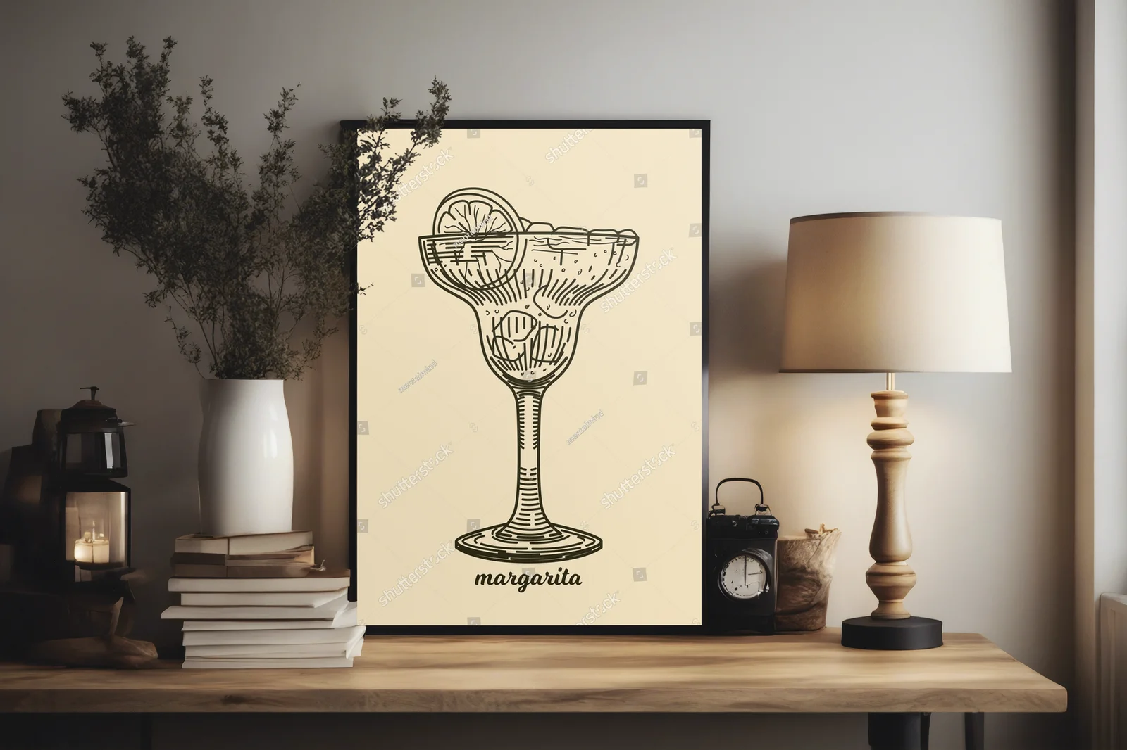 Vintage margarita w urokliwych tonach retro