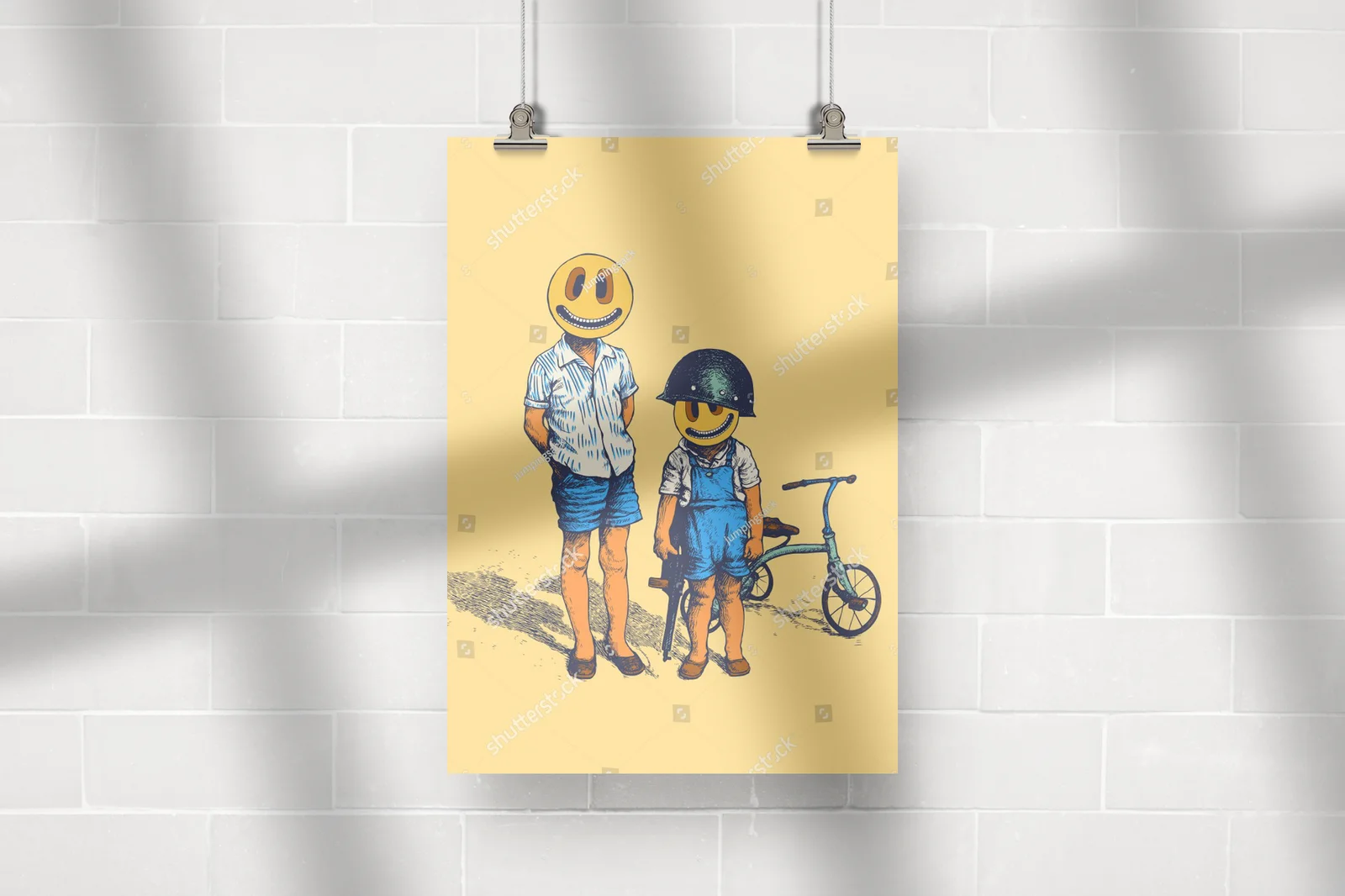 Zadziorne motywy małych bikerów w pastelowych barwach