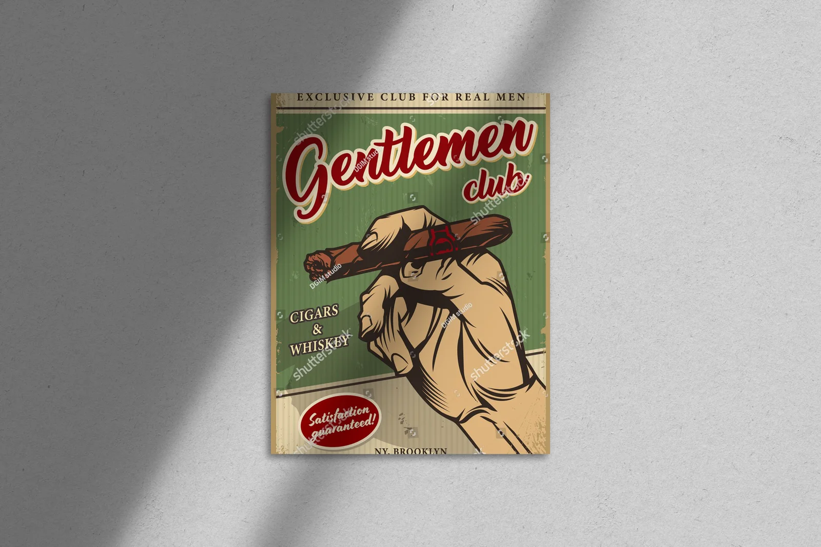 Nostalgiczny plakat w vintage stylu dla mężczyzn