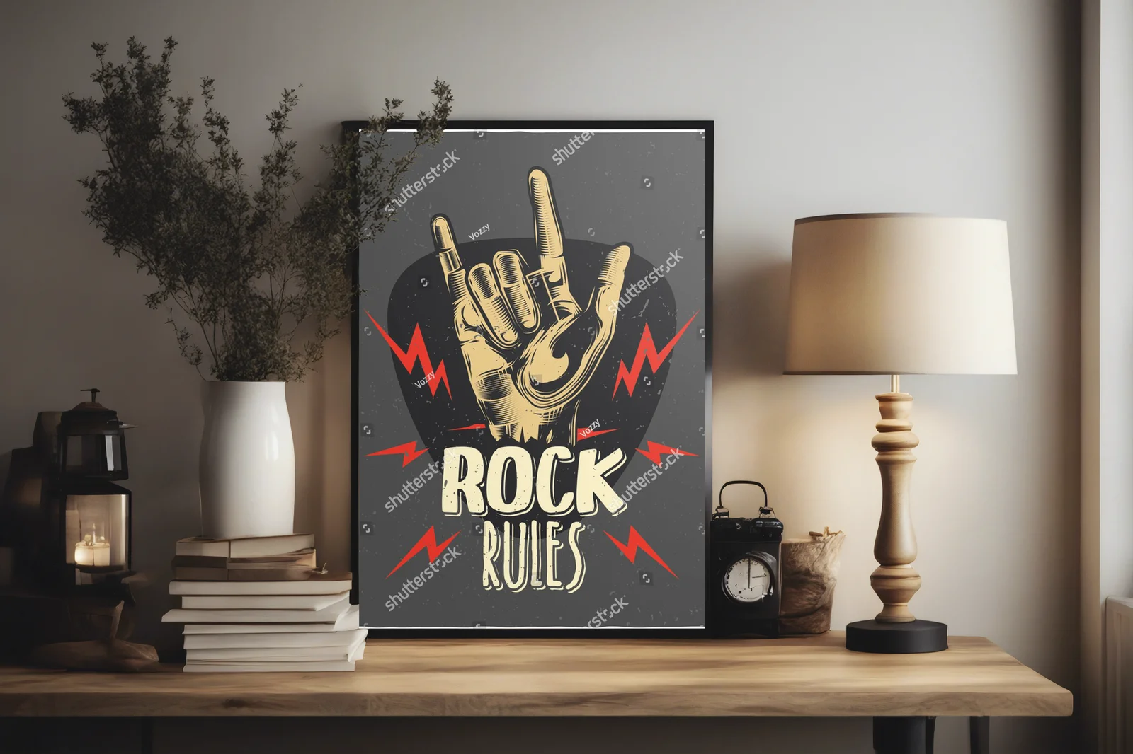 Urok retro rocka w artystycznej kompozycji