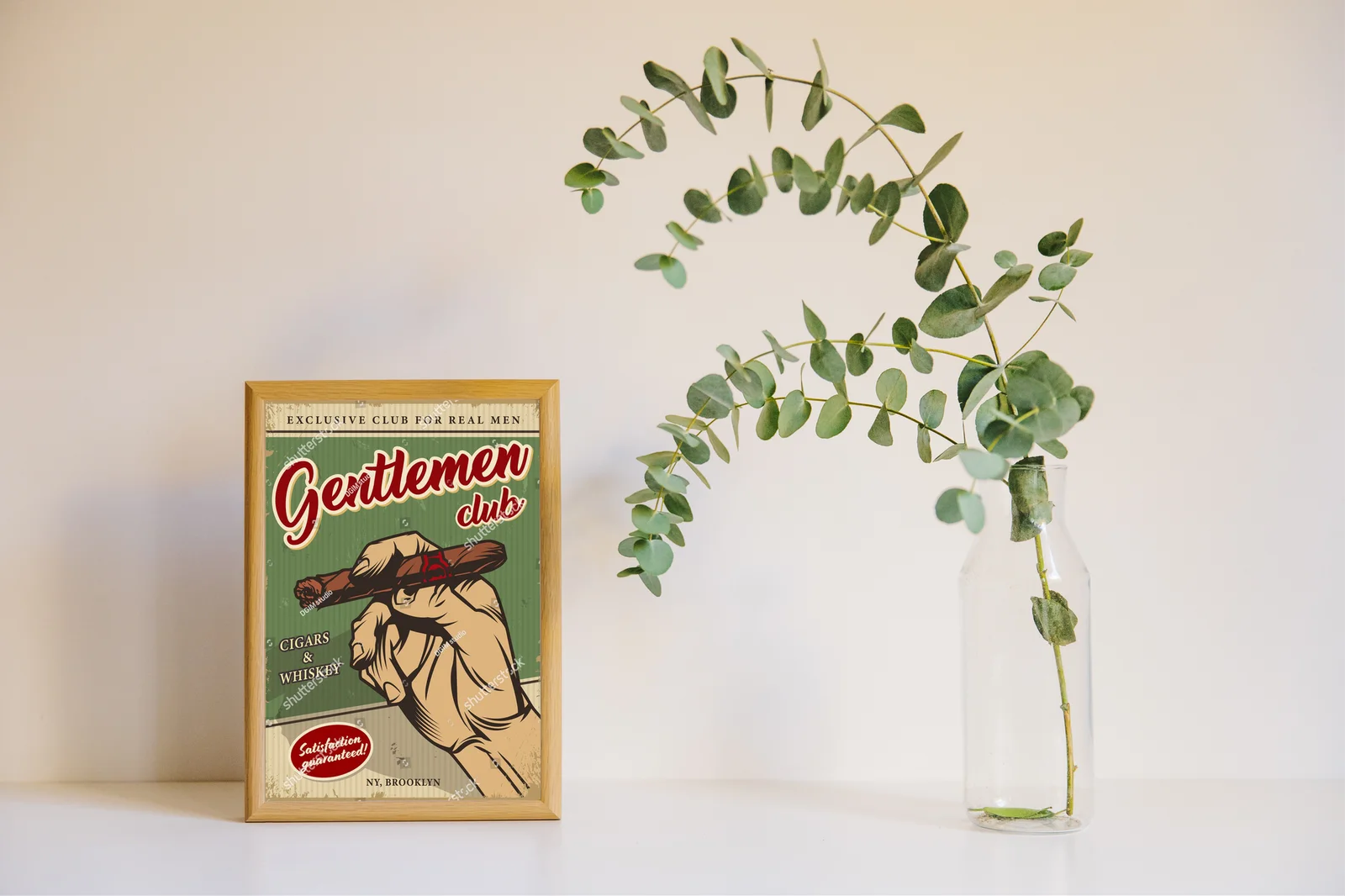 Nostalgiczny plakat w vintage stylu dla mężczyzn