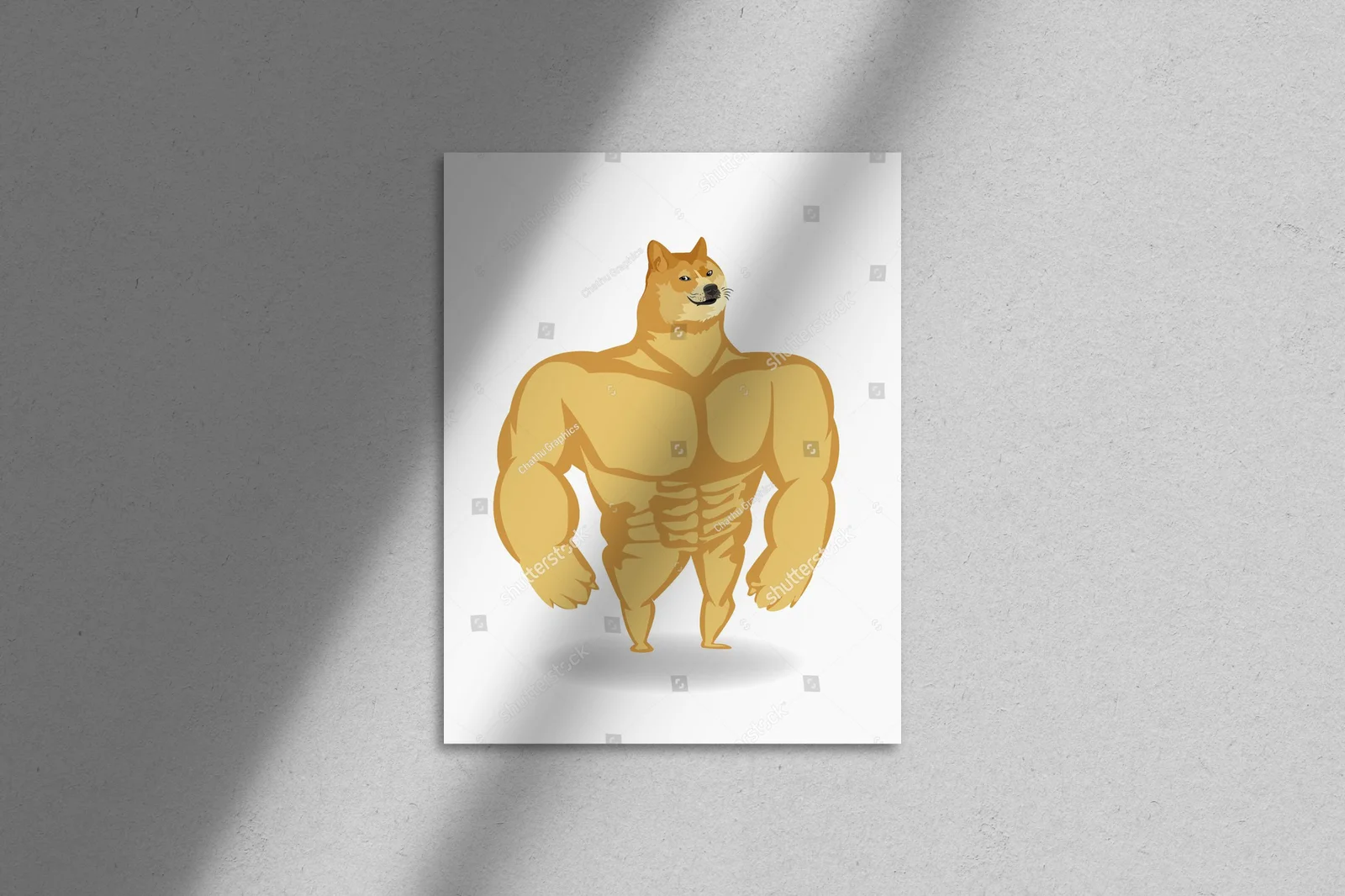 Uroczy Shiba Inu w pastelowej kompozycji