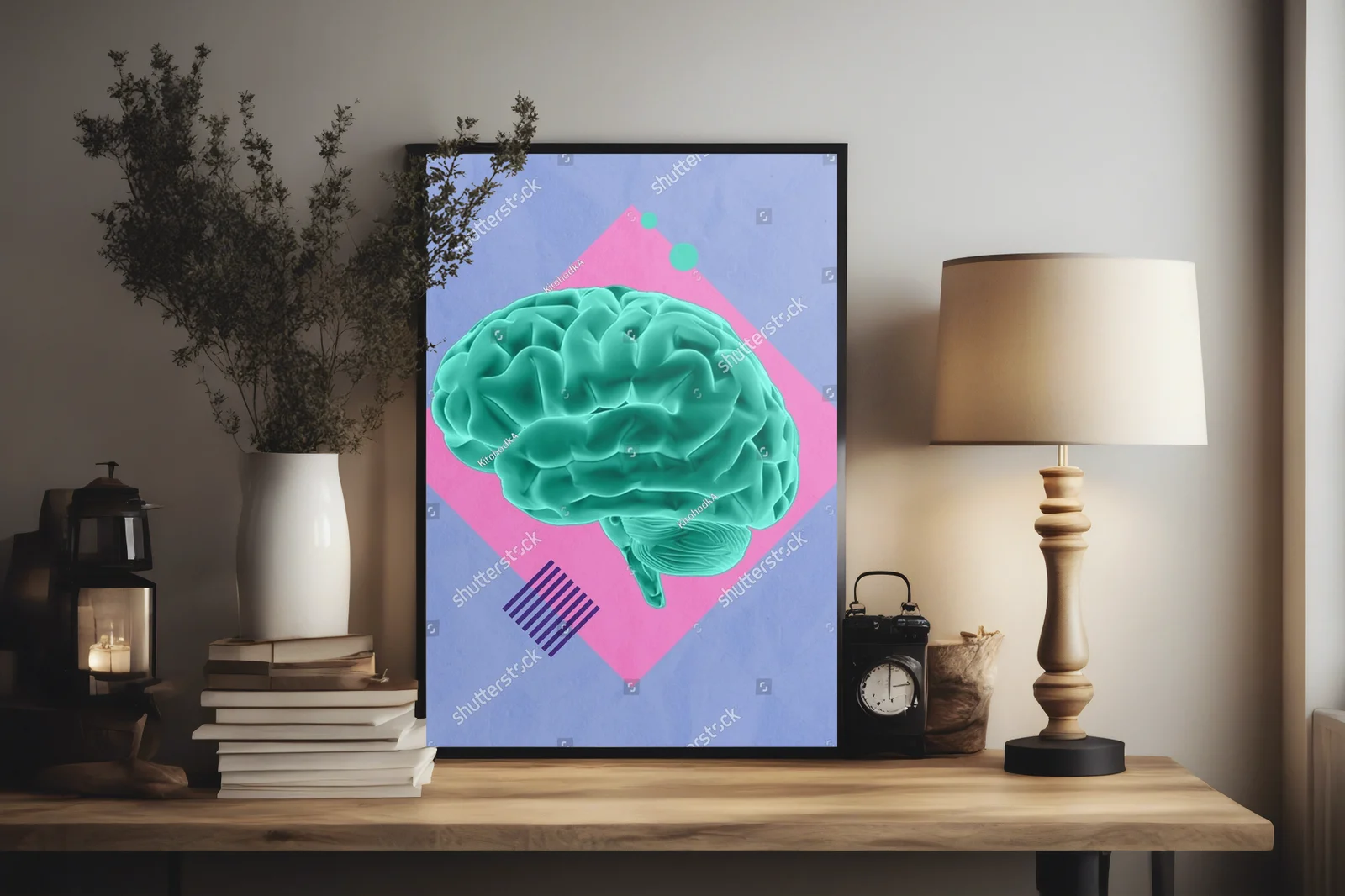 Futurystyczna ilustracja z inteligencją sztuczną