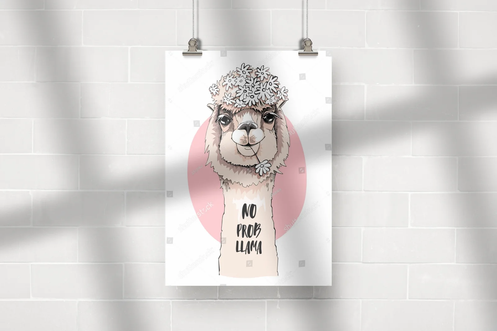 Urokliwa lama w pastelowych odcieniach radości