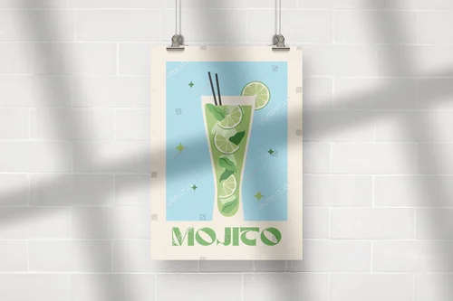Urokliwe drinki w retro klimacie pełnym koloru