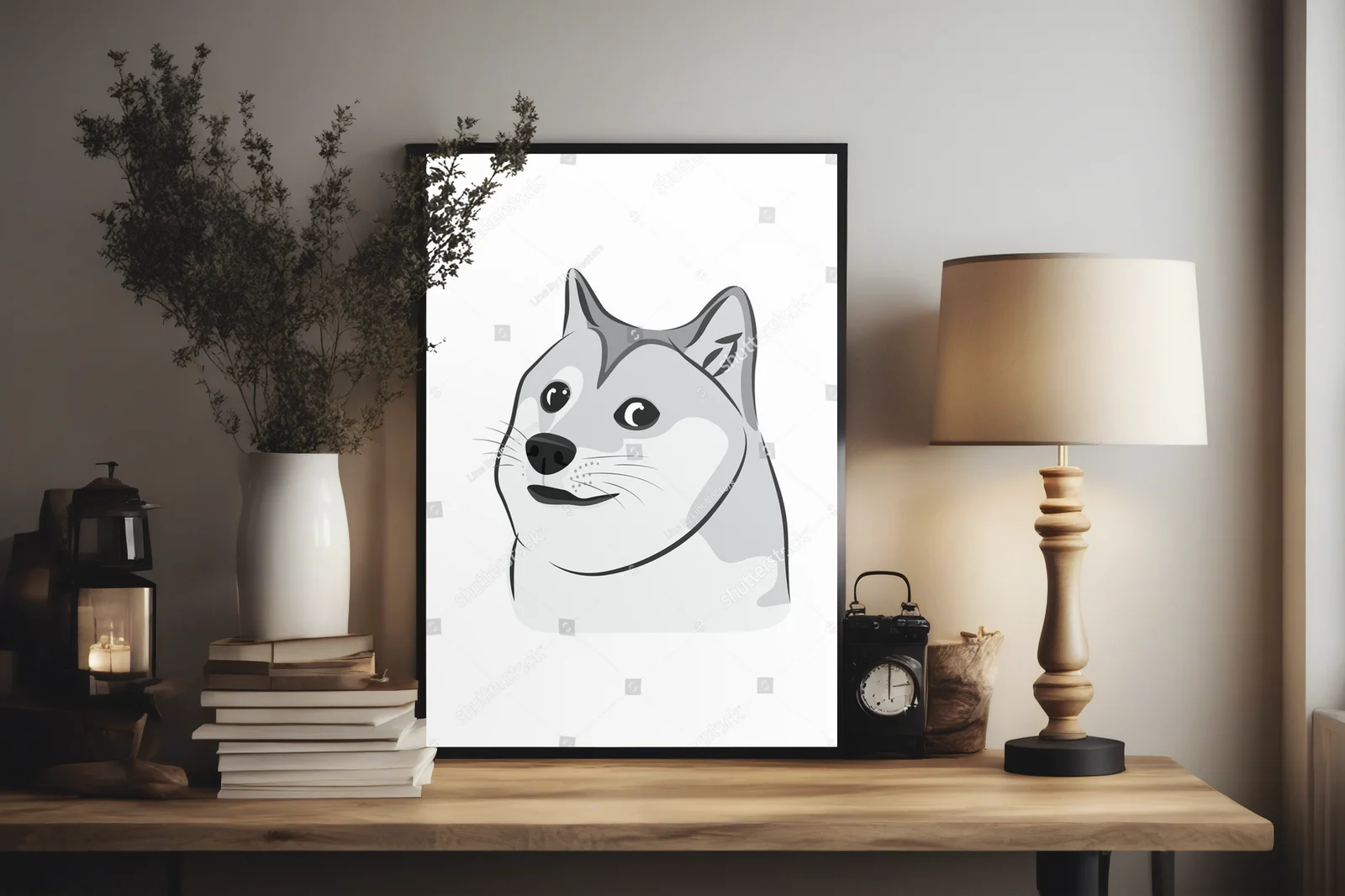 Wesoły Shiba Inu w urzekających kolorach