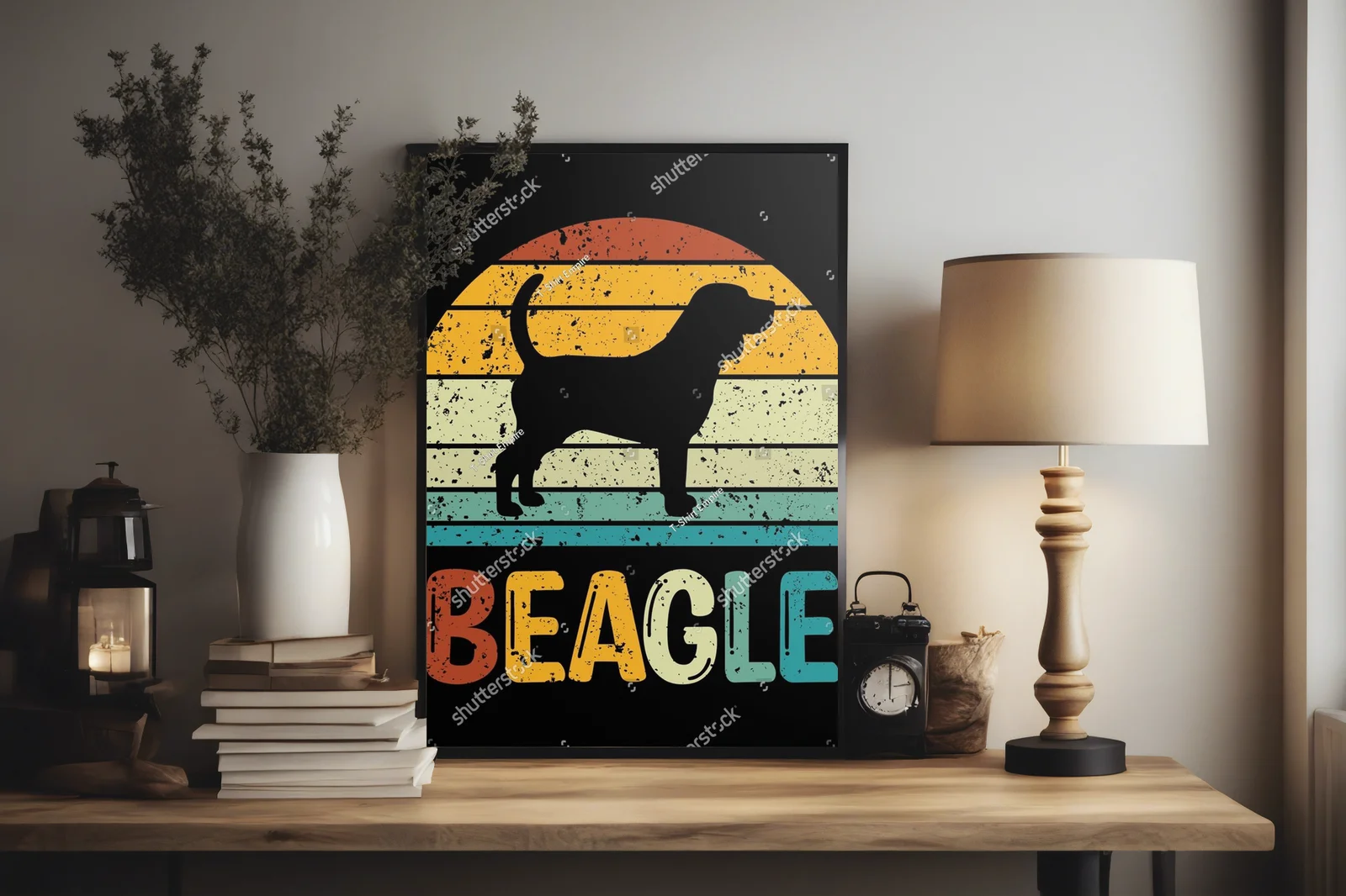 Beagle w stylu vintage - zmysłowy urok retro