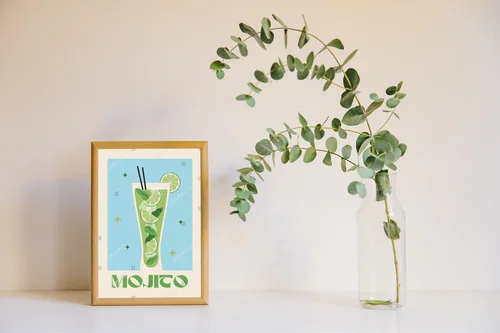 Urokliwe drinki w retro klimacie pełnym koloru
