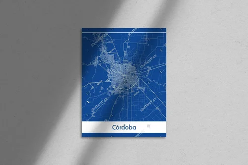 Niebieska Czytelność Cordoby w Okrągłym Motywie