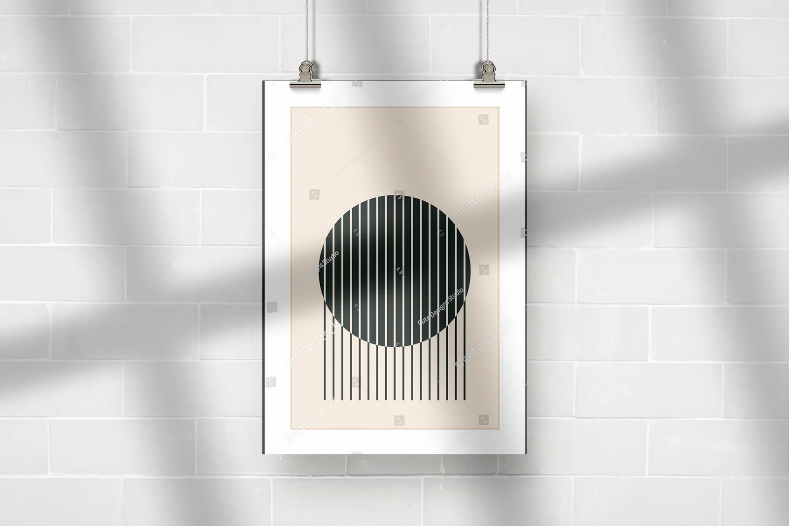 Harmonia geometrycznego designu w stonowanych tonach