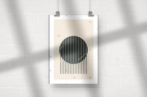 Harmonia geometrycznego designu w stonowanych tonach