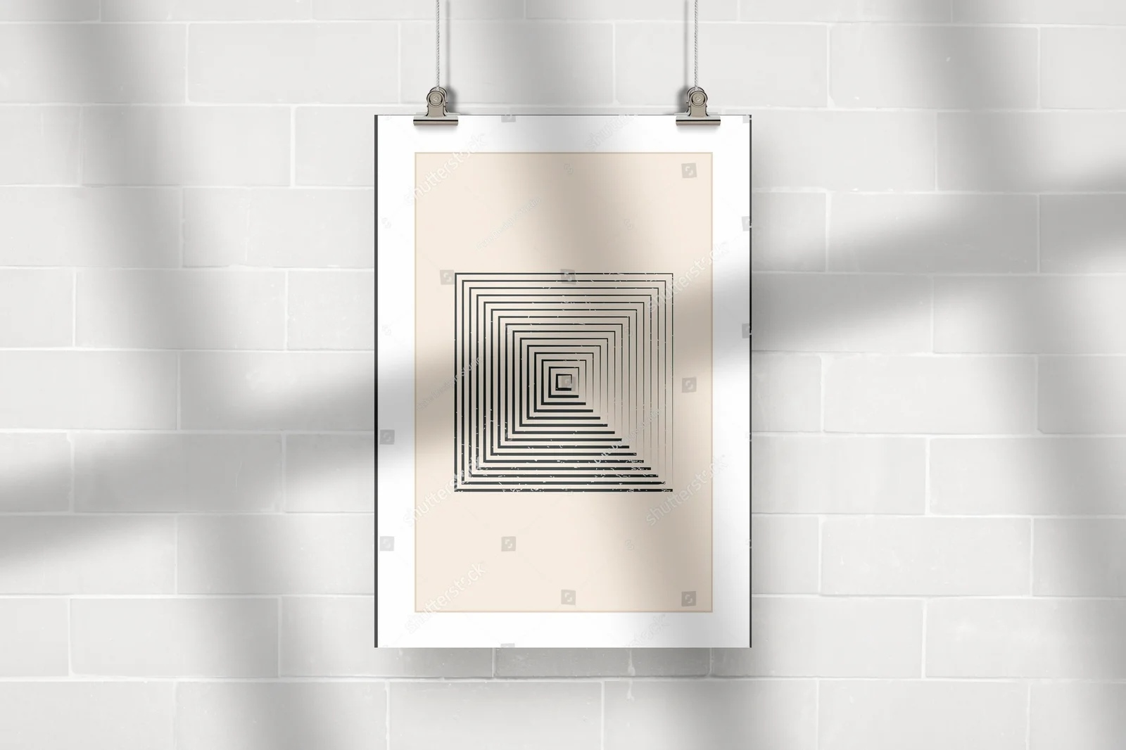 Geometria lat 20. w delikatnych, pastelowych tonach