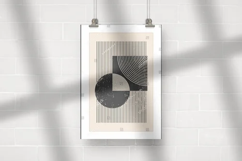 Geometryczne inspiracje w stonowanej bieli