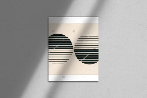 Minimalistyczne geometrie w hipsterskim stylu