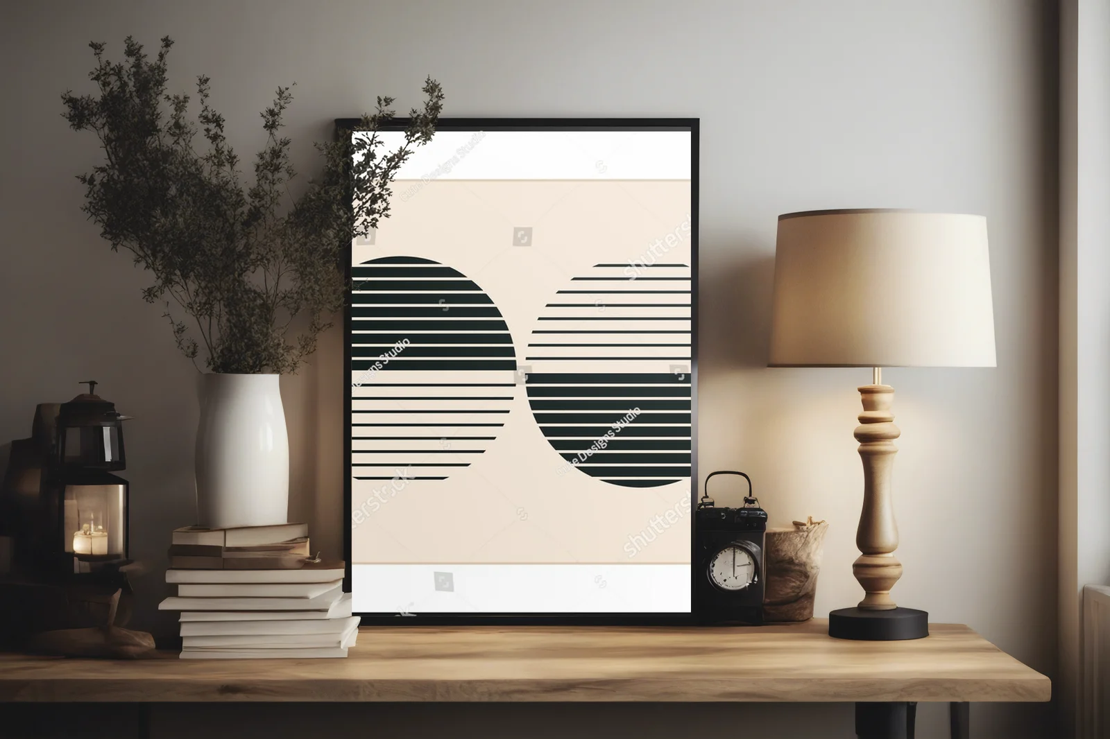 Minimalistyczne geometrie w hipsterskim stylu