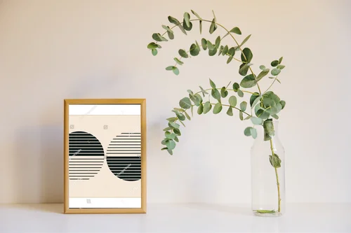 Minimalistyczne geometrie w hipsterskim stylu