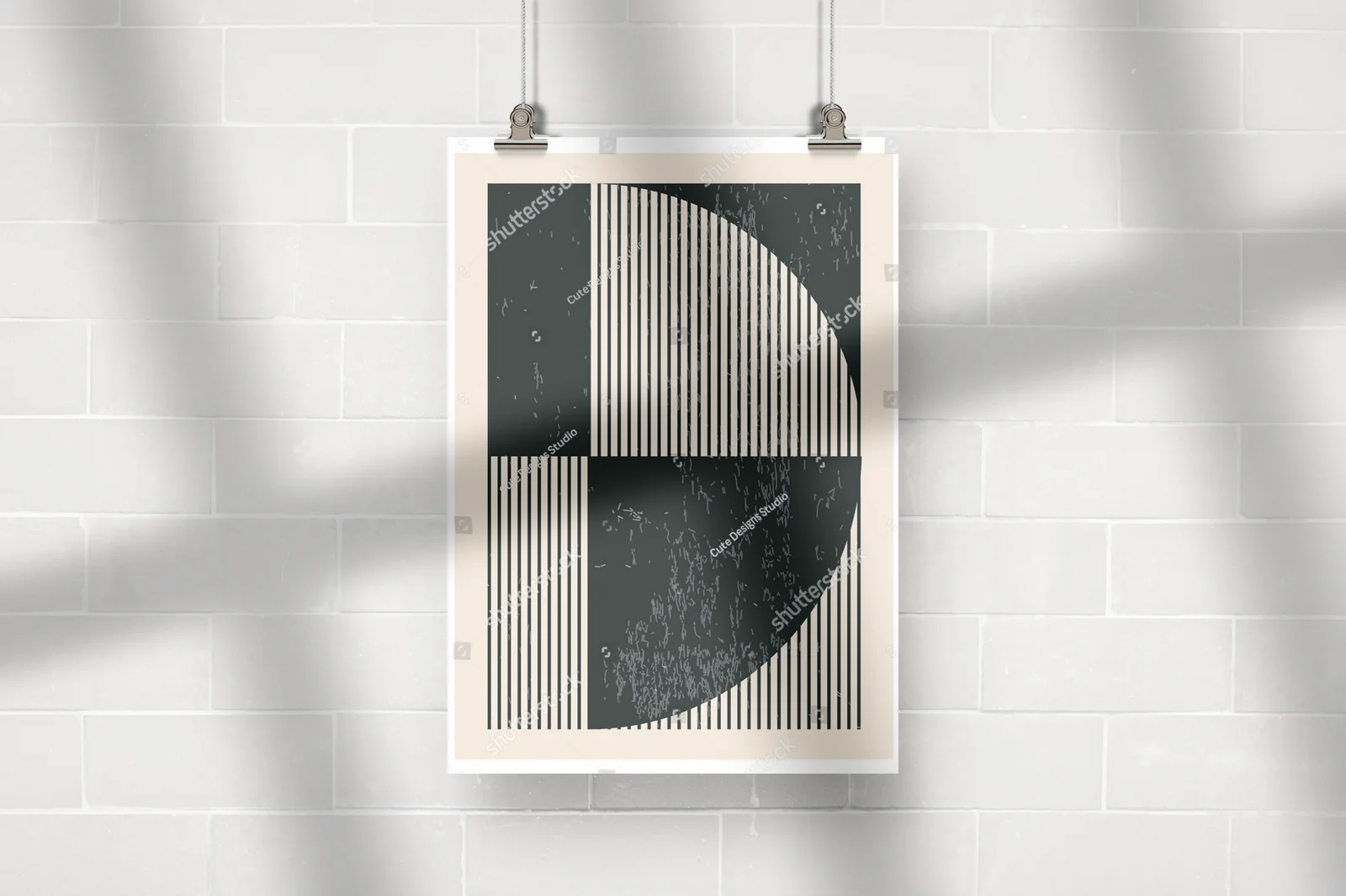 Nowoczesny geometria w stylu hipsterskim z lat 20.