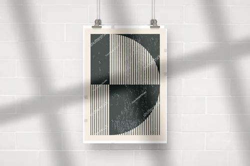 Nowoczesny geometria w stylu hipsterskim z lat 20.